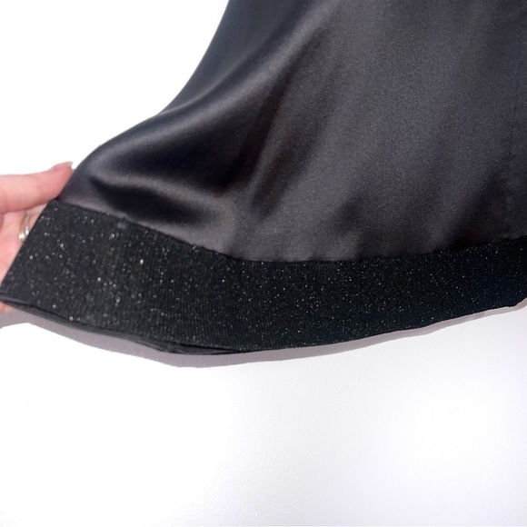 Dolce & Gabbana Black Sparkly Sheer Satin Skirt Mini Dress - Picture 4 of 16